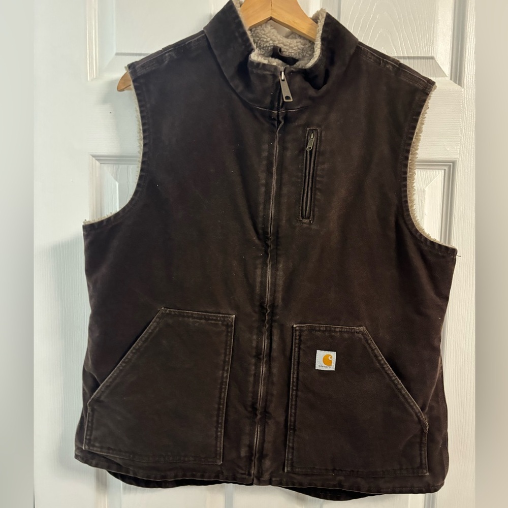 Carhartt Chocolate Brown  Fleece Vest